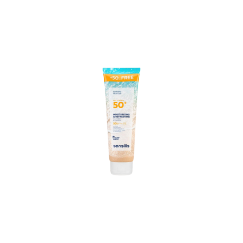 SENSILIS ECRAN GEL CREME HYDRATANT RAFRAICHISSANT SPF50+ 250ML - tunisie