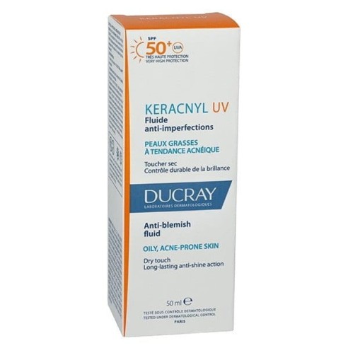 DUCRAY KERACNYL UV FLUIDE ANTI-IMPERFECTIONS SPF50 50ML - tunisie