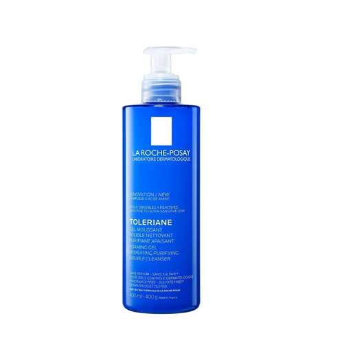 LA ROCHE POSAY TOLERIANE GEL MOUSSANT DOUBLE NETTOYANT 400 ML - tunisie