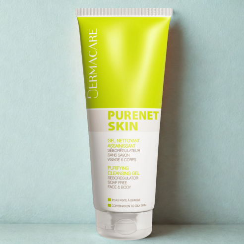 DERMACARE PURENET SKIN GEL NETTOYANT ASSAINISSANT 200ML - tunisie