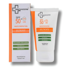 INNOVADERM SUNNY ECARN INVISIBLE PEAU MIXTE A GRASSE SPF 50+ 50ML - tunisie