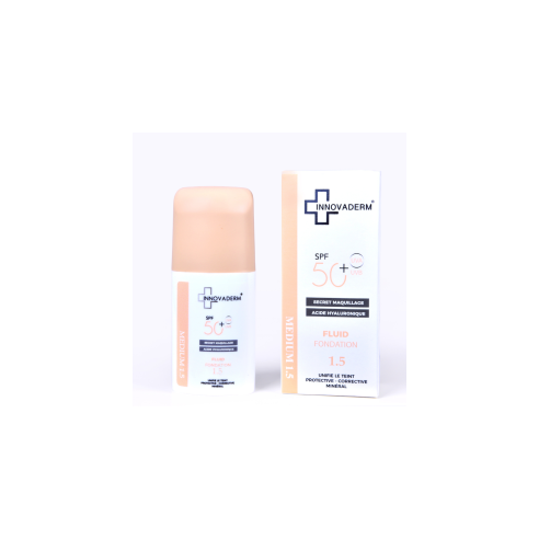INNOVADERM FOND DE TEINT FLUID MINERAL MEDIUM 1.5 SPF50+ 30ML - tunisie