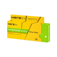 HERBEX VITAMINE C+CU 150MG/90UG 10 COMPRIMES - tunisie