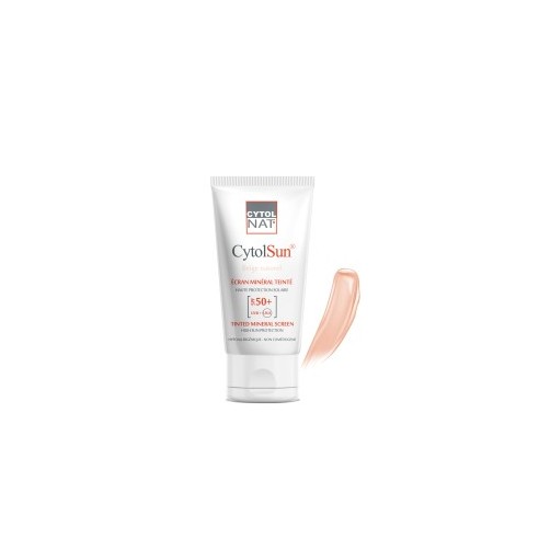 CYTOLNAT CYTOLSUN ECRAN SPF50+ TEINTE BEIGE NATUREL 50ML - tunisie