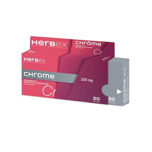 HERBEX CHROME 220MG 30 GELULES - tunisie