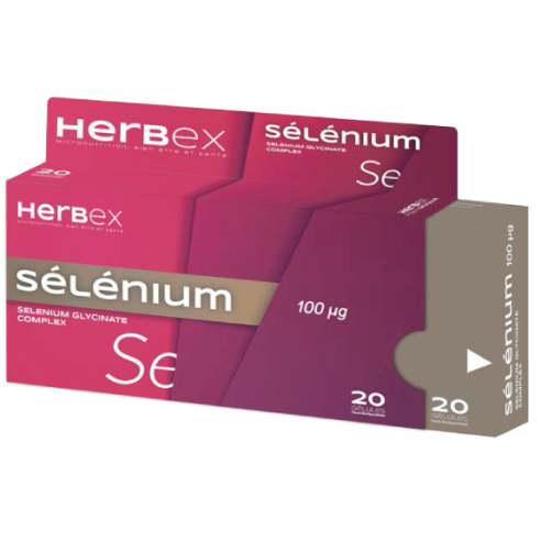 HERBEX SELENIUM 100 UG 20 GELULES - tunisie