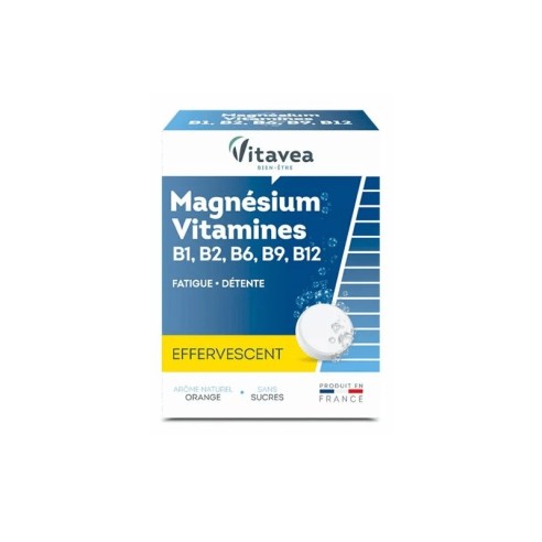VITAVEA MAGNESIUM B1 B2 B6 B9 B12 EFFERVESCENT 24 COMPRIMES - tunisie