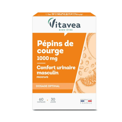 VITAVEA PEPINS DE COURGE 1000MG 60 CAPSULES - tunisie
