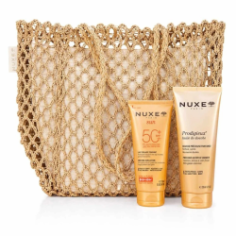 NUXE LAIT SOLAIRE FONDANT SPF50+ 150ML+HUILE DE DOUCHE 200ML (OFFERT)+SAC DE PLAGE (OFFERT) - tunisie