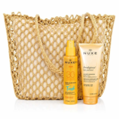 NUXE BRUME SOLAIRE FRAICHE SPF30 150ML+LAIT DE CORPS SUBLIMATEUR 200ML (OFFERT)+SAC DE PLAGE (OFFERT) - tunisie