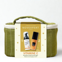 NOVEXPERT COFFRET SERUM BOOSTER A LA VITAMINE C 30 ML+MOUSSE NETTOYANTE FLASH ECLAT 40ML (OFFERT) - tunisie