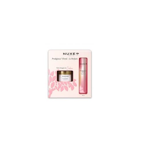 NUXE COFFRET PARFUM FLORAL 50ML + BOUGIE CADEAU - tunisie