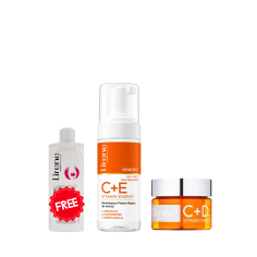 PACK LIRENE C+E MOUSSE + CREME HYDRATANTE + GEL INTIME GRATUIT - tunisie