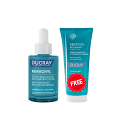DUCRAY PACK SERUM KERACNYL ANTI IMPERFECTIONS + GEL MOUSSANT KERACNYL 100ML OFFERT - tunisie