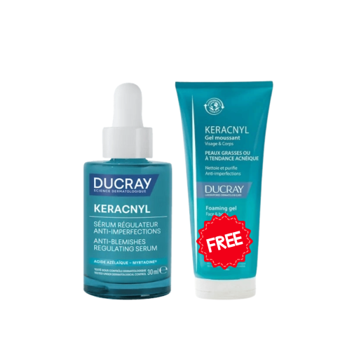 DUCRAY PACK SERUM KERACNYL ANTI IMPERFECTIONS + GEL MOUSSANT KERACNYL 100ML OFFERT - tunisie