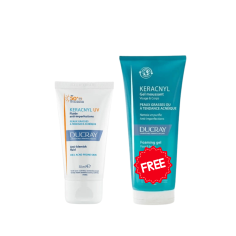 DUCRAY PACK KERACNYL UV FLUIDE ANTI IMPERFECTIONS + GEL MOUSSANT KERACNYL 100ML OFFERT - tunisie
