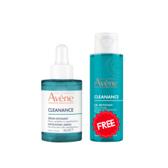 AVENE CLEANANCE SERUM EXFOLIANT AHA 30ML + GEL NETTOYANT 100ML OFFERT - tunisie