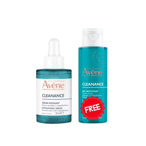 AVENE CLEANANCE SERUM EXFOLIANT AHA 30ML + GEL NETTOYANT 100ML OFFERT - tunisie