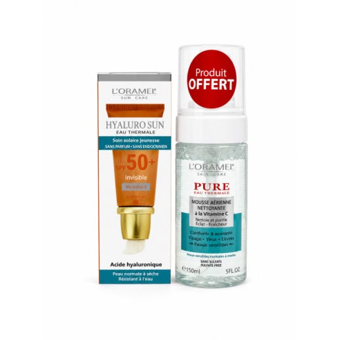 L'ORAMEL PACK ECRAN INVISIBLE HYDRATANT SPF50+ 40ML - tunisie