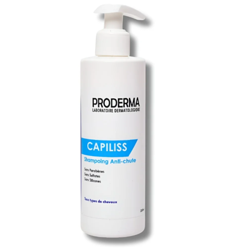 PRODERMA CAPILISS SHAMPOING ANTI CHUTE TOUS TYPES DE CHEVEUX 250ML - tunisie