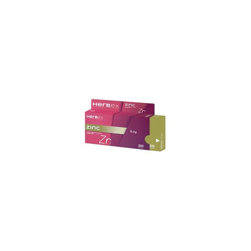 HERBEX ZINC 15 MG GELLULES B/20 - tunisie