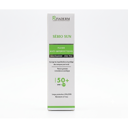 RIVADERM SEBIO SUN FLUIDE SPF50+ 50 G - tunisie