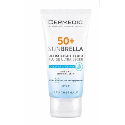 DERMEDIC SUNBRELLA FLUIDE SPF50+ PEAUX NORMALE A SECHES - tunisie