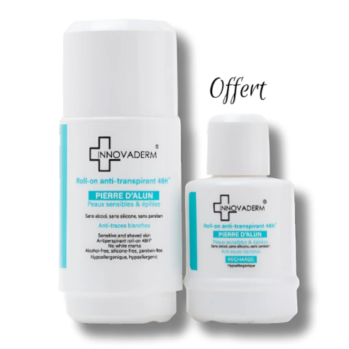 INNOVADERM ROLL ON ANTI TRANSPIRANT + RECHARGE OFFERTE - tunisie