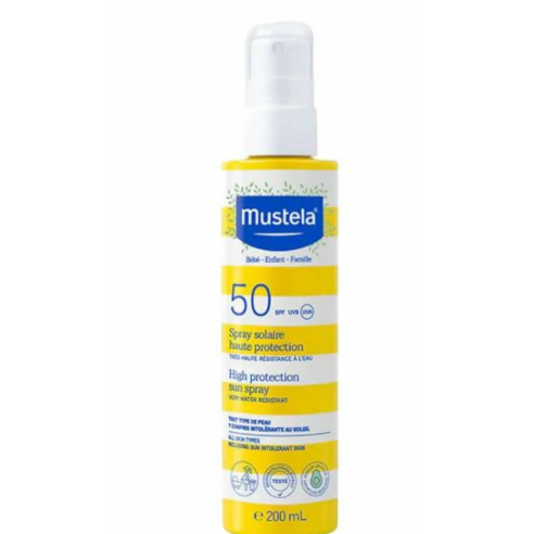 MUSTELA SPRAY SOLAIRE SPF50 200ML - tunisie