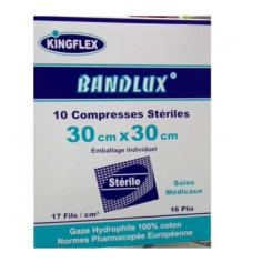 MILVA BANDLUX COMPRESSE STERILE 30x30 BT/10 - tunisie