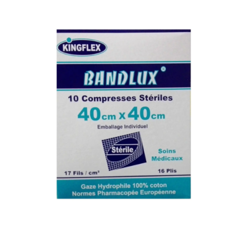 MILVA BANDLUX COMPRESSE STERILE 40x40 BT/10 - tunisie
