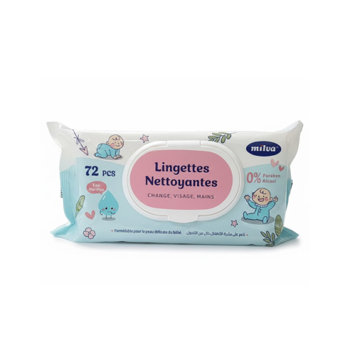MILVA LINGETTES 72PCS - tunisie