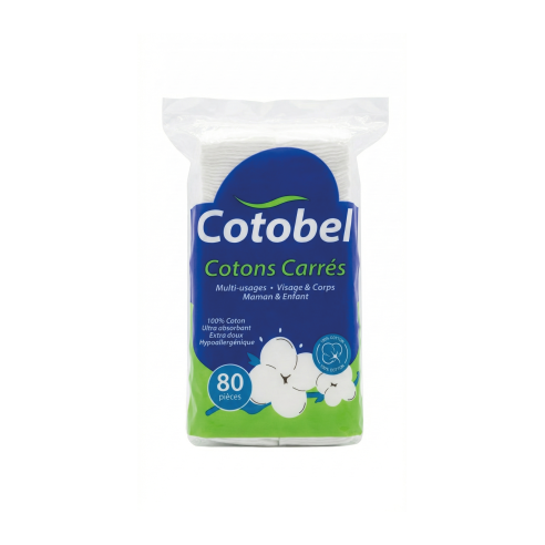 COTOBEL COTONS CARRES 80 PIECES - tunisie