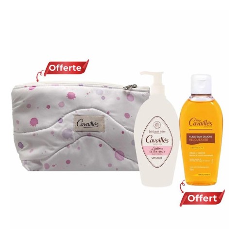 ROGE CAVAILLES TROUSSE EXTRA-DOUX(SOIN INTIME 250ML+HUILE DOUCHE 75ML GRT) - tunisie