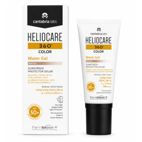 HELIOCARE 360º WATER GEL SPF50+ BEIGE 50ML - tunisie