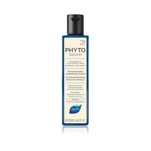 PHYTO SQUAM SHAMPOING ANTI PELLICULAIRE CHEVEUX GRAS 250 ML - tunisie