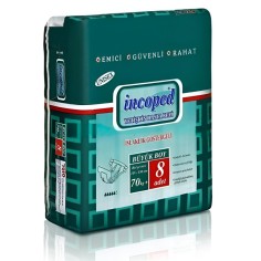 INCOPED COUCHE ADULTE LARGE (+70 KG) BT/8 - tunisie