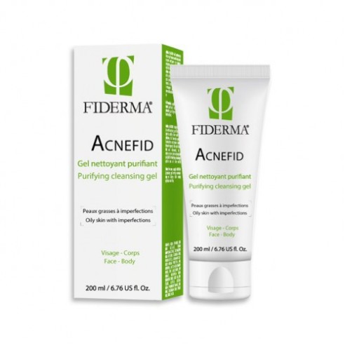 FIDERMA ACNEFID GEL NETTOYANT PG 200ML - tunisie