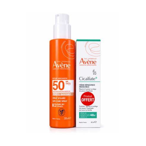 AVENE COFFRET SPRAY ADULTE 200 ML + CICALFATE 40 ML - tunisie