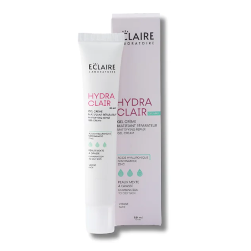 ECLAIRE HYDRACLAIR GEL CREME MAT PEAUX MIXTES A GRASSES 50 ML - tunisie