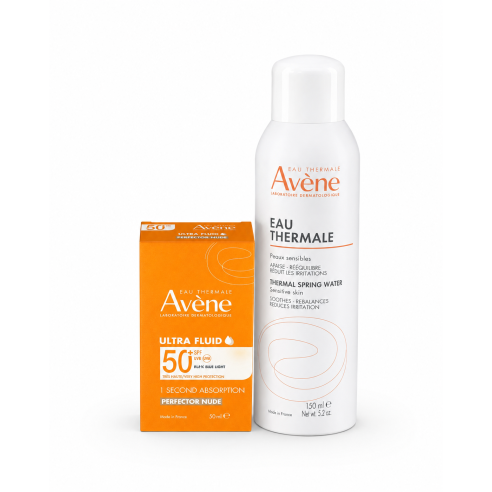 AVÈNE PACK ULTRA FLUID SPF50+ 50ML + EAU THERMALE 150ML - tunisie