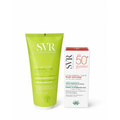SVR PACK SEBIACLEAR GEL MOUSSANT 200ML + SUN SECURE ÉCRAN MINÉRAL TEINTÉ SPF50+ 50ML - tunisie