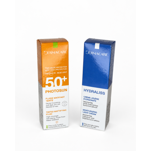 DERMACARE PACK PHOTOSUN SPF50+ 50ML + HYDRALISS 50ML - tunisie
