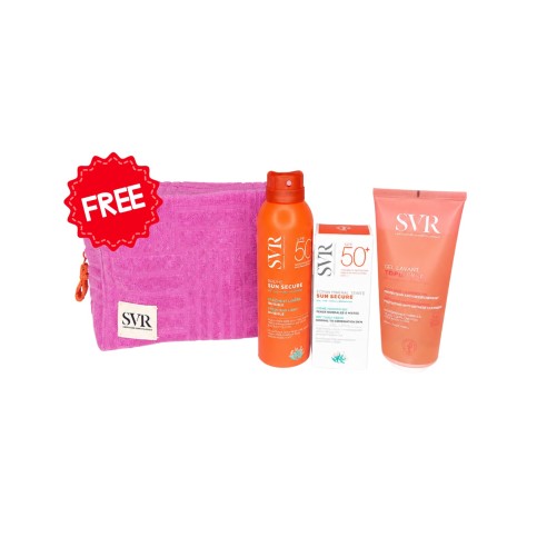 SVR PACK SUN SECURE BRUME SOLAIRE + ÉCRAN MINÉRAL TEINTÉ + TOPIALYSE + TROUSSE OFFERTE - tunisie