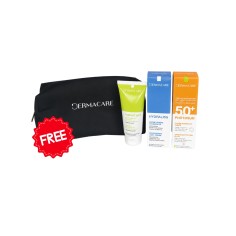 DERMACARE PACK CRÈME HYDRATANTE LÉGÈRE + ÉCRAN TEINTÉ MATIFIANT 1.5 + GEL NETTOYANT + TROUSSE OFFERTE