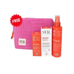 SVR PACK ÉCRAN AQUA FLUID SPF50+ + CICAVIT+ CRÈME 40 ML + SUN SECURE SPRAY SPF50+ 200 ML + TROUSSE OFFERTE