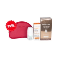 PHYTEAL PACK ROLL-ON + ECRAN D-PIGMA INVISIBLE + CRÈME VISAGE HYDRATANTE VITAMINE C + TROUSSE OFFERTE