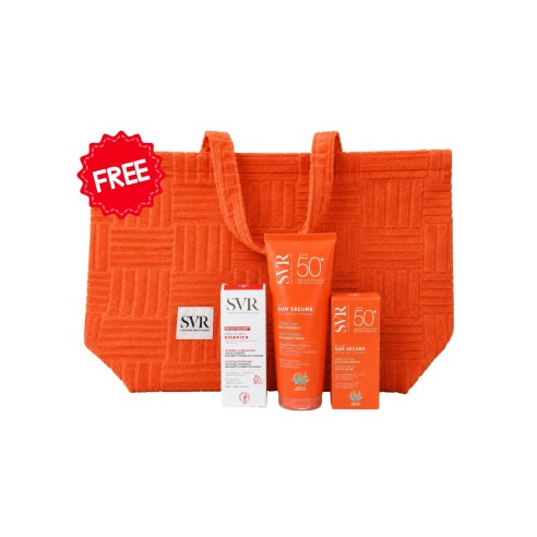 SVR PACK ÉCRAN BLUR + LAIT SOLAIRE 200 ML + CRÈME CICAVIT+ + SAC DE PLAGE OFFERT - tunisie