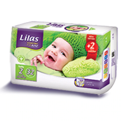 LILAS CONFORT MAX ACTIF COUCHE BÉBÉ T2 3-5 KG - tunisie