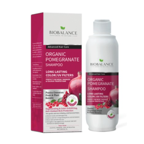 BIOBALANCE SHAMPOING ORGANIQUE POMEGRANATE 330 ML - tunisie